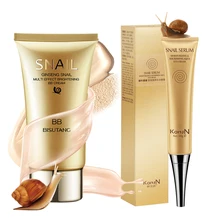 Улиточный женьшень Осветляющий BB крем уход за лицом изоляция отбеливающий консилер+ улиточная сыворотка увлажняющий, питательный крем для глаз Аква