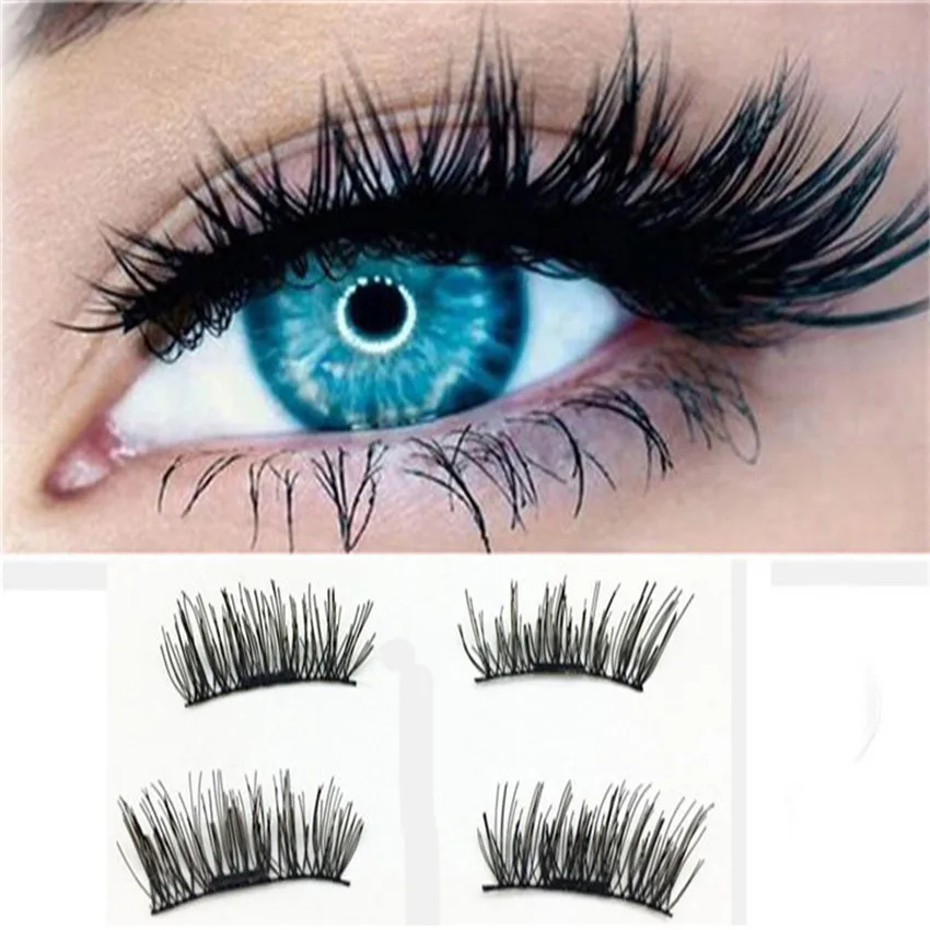 

Makeup 1 Pair 3D M1026 netic False Eyelashes Lashes Reusable False M1026 eyelash extension #0223& a A