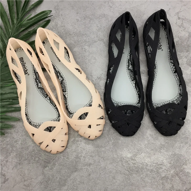 Женские Прозрачные Сандалии Mini Melissa прозрачные босоножки с перфорацией 3 цвета