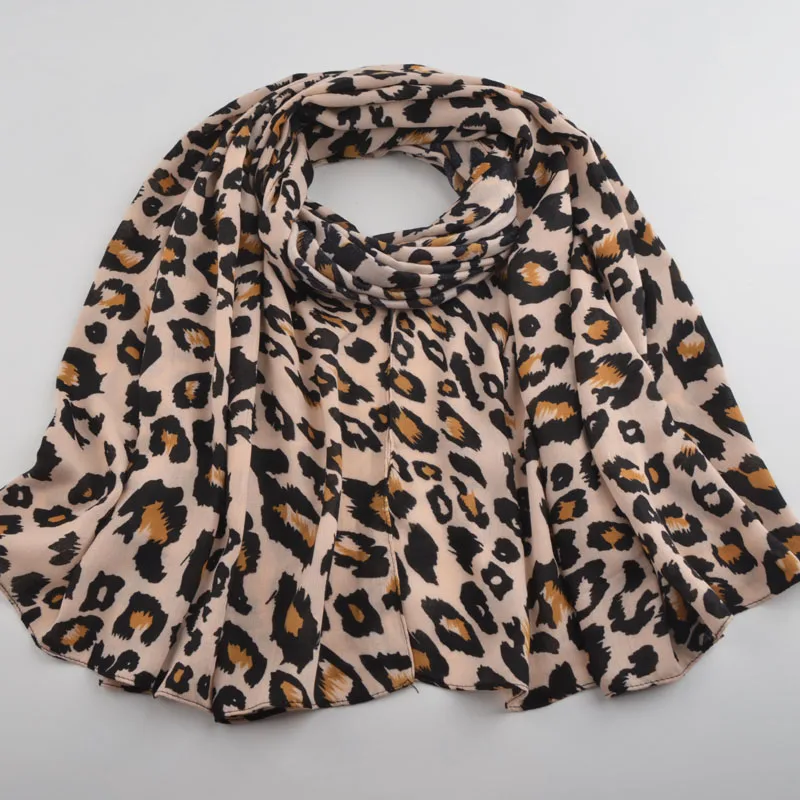 Модный зимний бренд Модный Леопардовый шарф, мусульманский хиджаб, Универсальные женские мягкие шарфы, теплые пашмины шарфы, женские утепленные шали