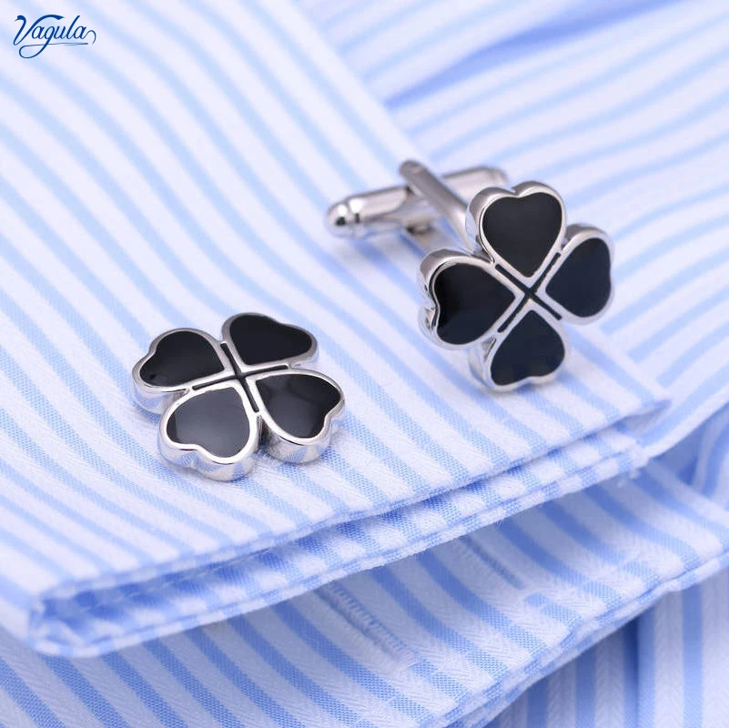 

VAGULA New Arrival Cufflinks Copper Button Leaf Cuff links Bonito Gemelos 287