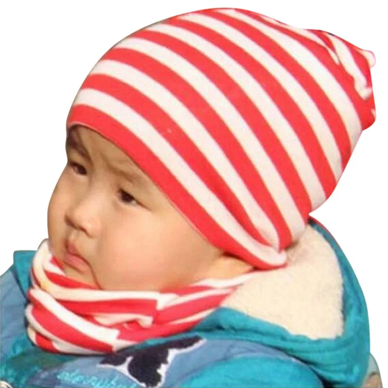 Хлопковая детская шапка, комплект с принтом в виде сердечек, хлопковая шапка детские шапки, шапка для новорожденных, детский шарф с воротником, шапочка для мальчиков, детская шапка для девочек