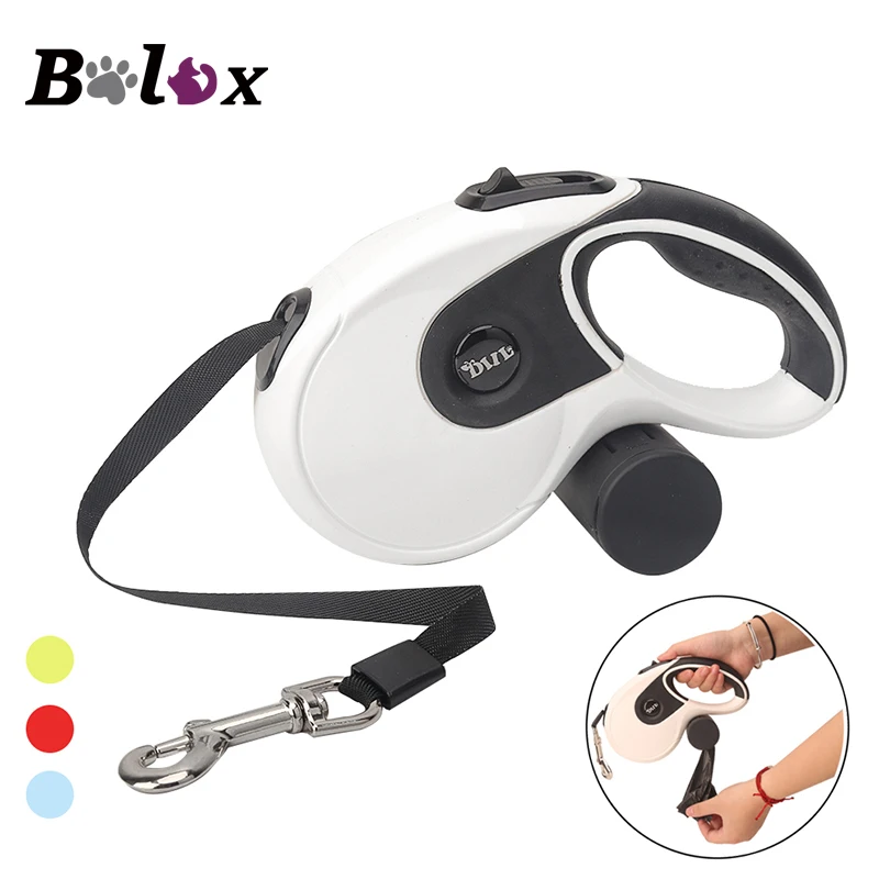 5M Retractable Dog Leashes Automatic Extending Nylon Walking Pet Dog Lead Leash for Small Medium