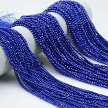 Натуральный Лазурит граненые круглые бусины 2 мм/3 мм/4 мм