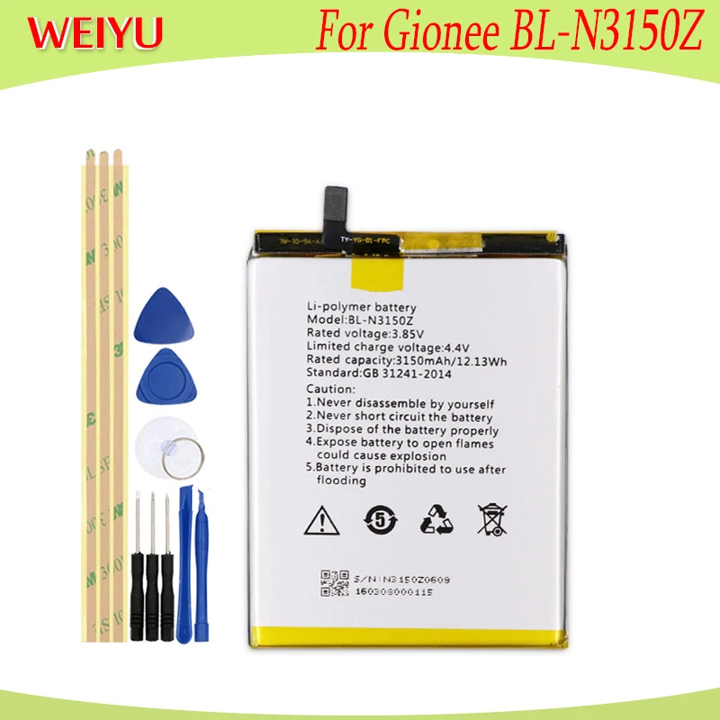WEIYU 3150mAh battery For Gionee BL-N3150Z phone Replacement Batteries Phone +Tools | Мобильные телефоны и аксессуары