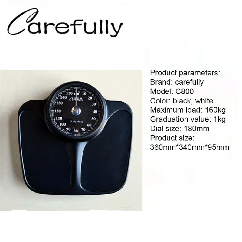 New Arrive Bathroom Floor Scales Household Body Bariatric Precision Weighing Scale Spring Balance Mechanical Scales 160kg