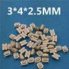 Micro interrupteur Tactile à bouton-poussoir G75, 3x4x2.5MM, 4 broches, auto-réinitialisation, pour télécommande de voiture, 50 pièces/lot, livraison gratuite ► Photo 1/3