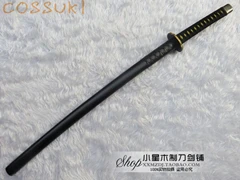 Touken Ranbu онлайн Uguisumaru катана, деревянная 100 см косплей реквизит самурайский меч - Цвет: Черный