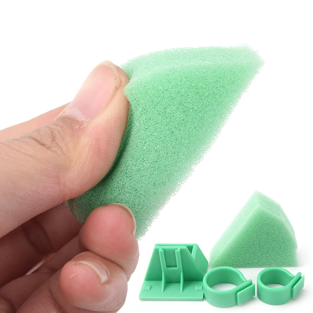 1 Set Dental Equipment Endo Ruler Green Sponge Finger Ring Endodontic