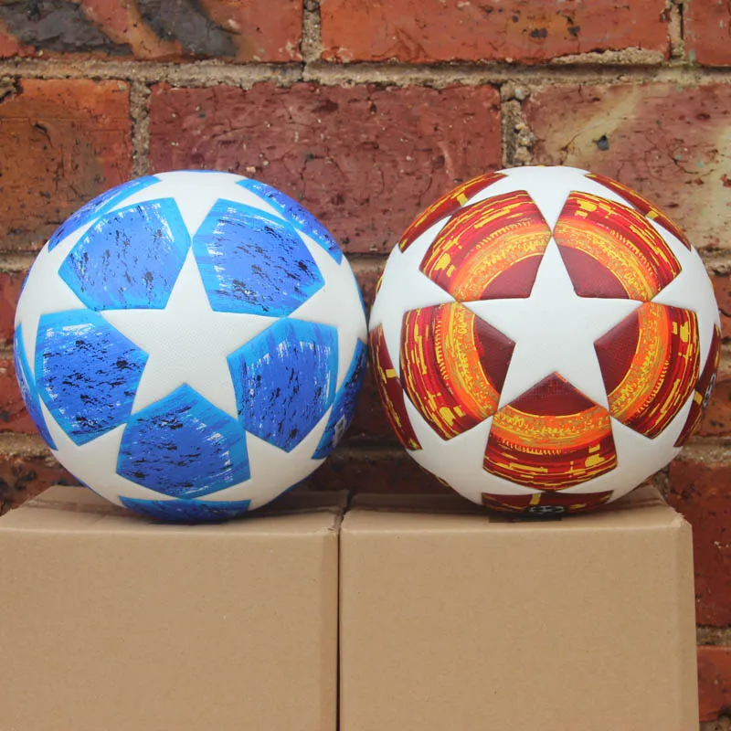 

New 18 19 League Soccer Ball Red Madrid 19 Final Balls PU high grade seamless paste skin football ball Size 5