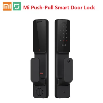 

Xiaomi Mi Push-Pull Smart Door Lock With Fingerprint Sensor password Bluetooth Unlock Mijia APP Control Intelligent Linkage