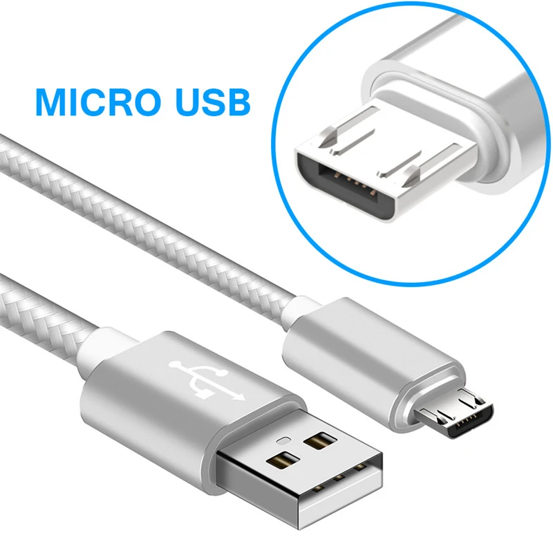 Mirco Cable USB de nailon teléfono móvil, cargador de datos rápido para LG K8S, K50, Q60, K12 Plus, Infinix Hot 7, 4 Pro, 6X|Cables para teléfonos móviles| - AliExpress