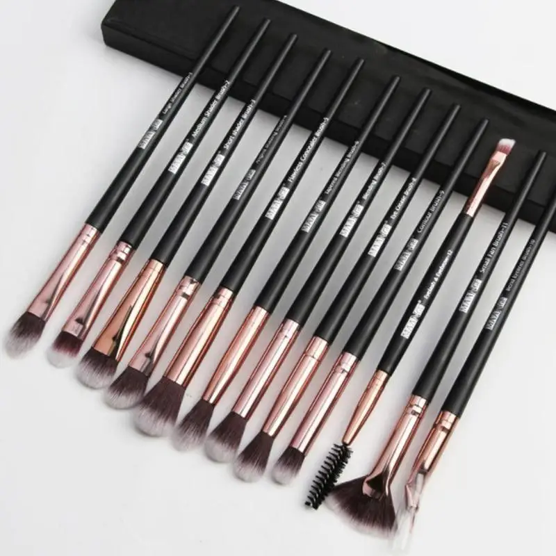 

Makeup Brushes Set Professional 12 pcs/lot Eye Shadow Foundation Powder Blending Eyeliner Eyelash Eyebrow Brushes For Makeup Kit