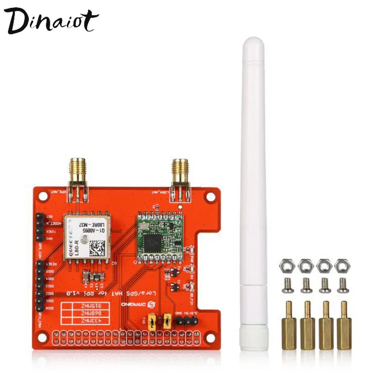 LoRa gps Hat модуль расширения для LoRaWan и gps Совместимость с Raspberry Pi 2/3 Модель B LoRaWAN шлюз