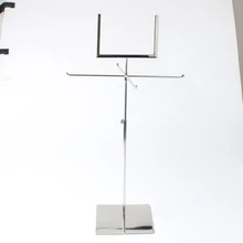 Metal Polished Silver Poster Stand, Metal Polished Silver Jewelry Display Stand
