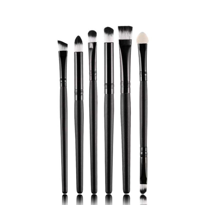 

6 PCS/Set Makeup Eye Brush Set Professional Eyeshadow Smoky Eyes Brushes Tools Kit Make Up Protable Eye Shadow Cosmetics Stick