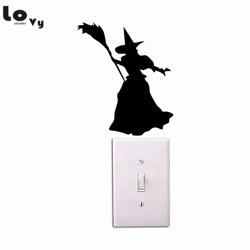 Witches Of Oz Silhouette Switch Sticker Wizard Of Oz Vinyl