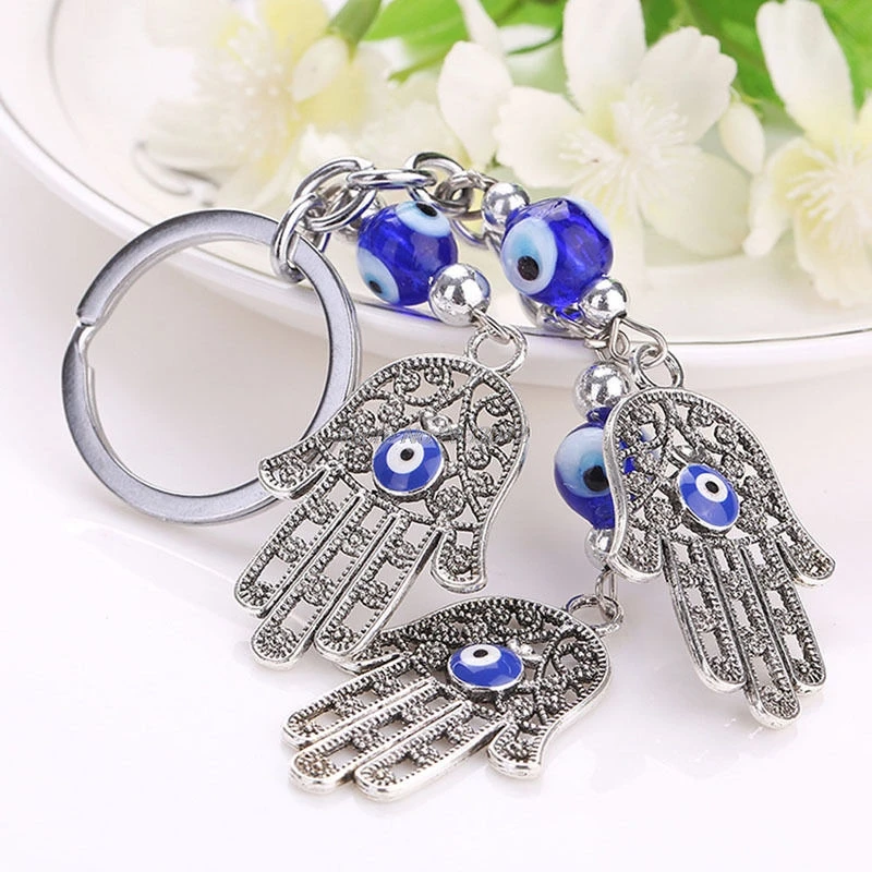 

Fashion Keyring Hand Evil Eye Pendant Key Chain Keychain -W128