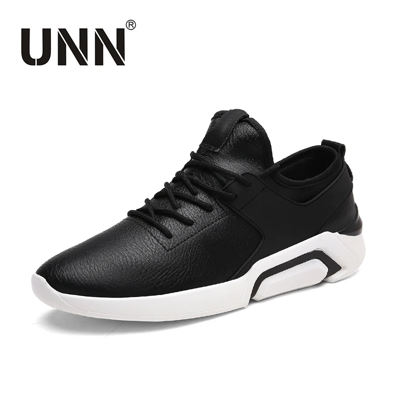 

UNN Fashion Air Cushion Shoes Height Increase Shoes Men Casual Shoes PU Lace-up Sneaker Men Plus Szie
