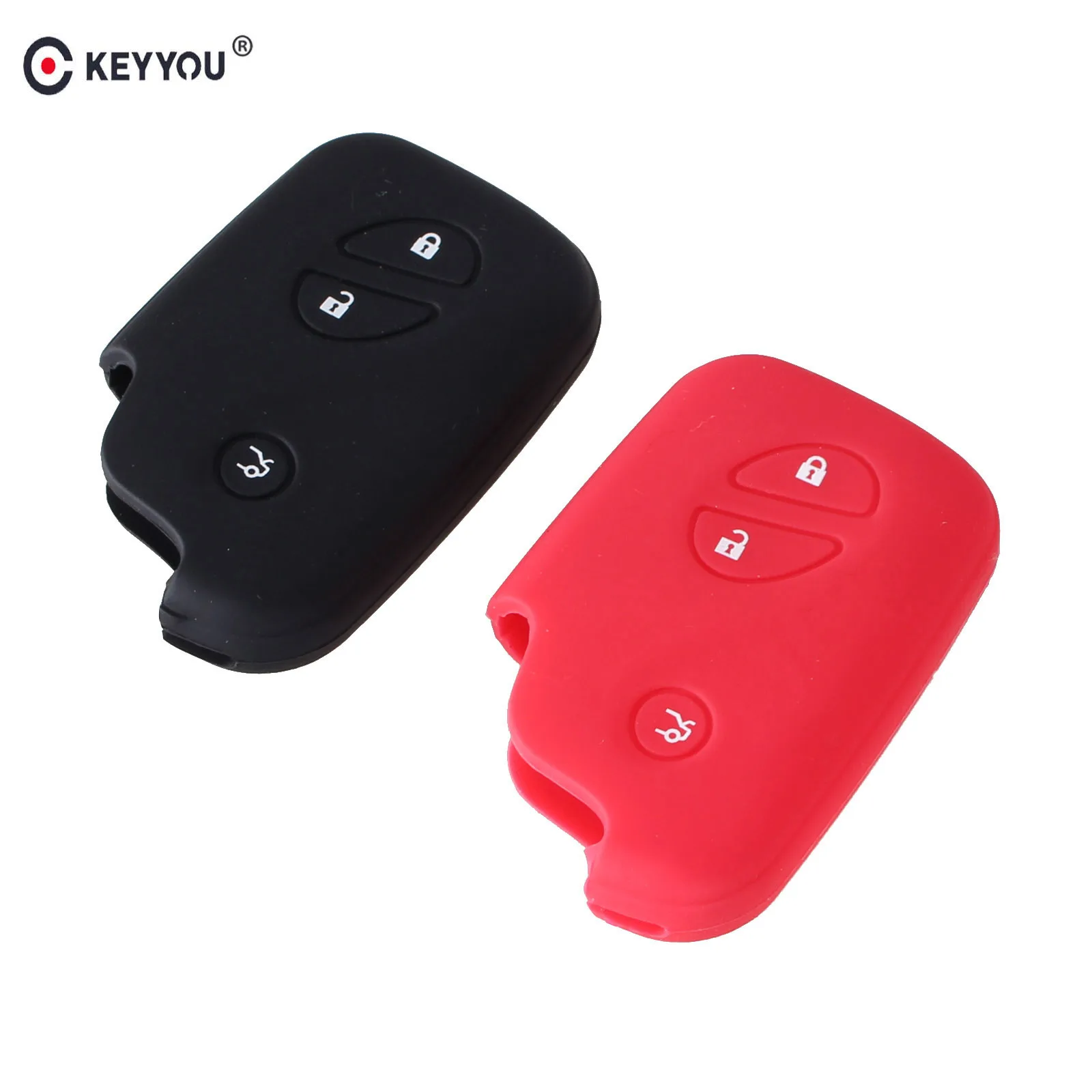 

KEYYOU Silicone car key case Key Case cover For Lexus CT200h ES 300h IS250 GX400 RX270 RX450h RX350 LX570 Key Cover Key