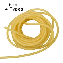 5m Rubber Tube Natural Latex Slingshot Tubing For Shooting Hunting Outdoor sports Band Catapult Fitness Tactical Bow Accessories