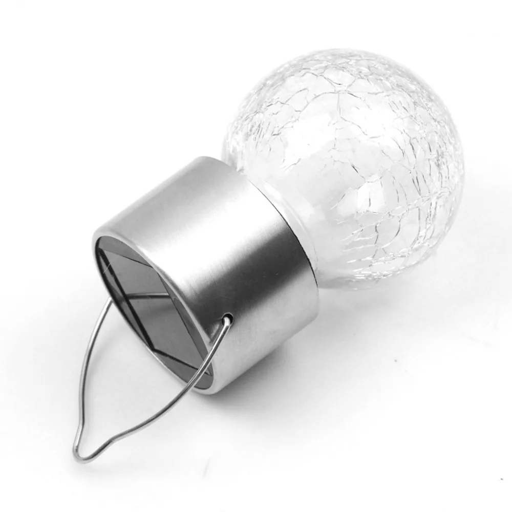 14PCS Solar Hanging LED Light Mosaic Crackle Glass Globe LED Garden Lights Pendant Lamp Color Change Lantern Lamparas 35AP11 (28)