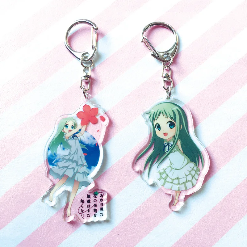 We still do not know the name of the flower we saw that day cartoon Acrylic Keychain Honma Meiko cute funny key chains Llaveros We still do not know the name of the flower we saw that day cartoon Acrylic Keychain Honma Meiko cute funny key chains Llaveros