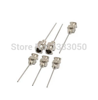 

6 Pcs 21g 0 43mm Inner Dia 1" Tip Length Industrial Dispenser Needles