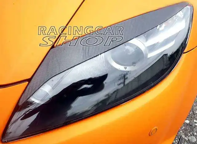 real carbon fiber headlight eyelids eyebrows for mazda rx 8 se3p jdm
