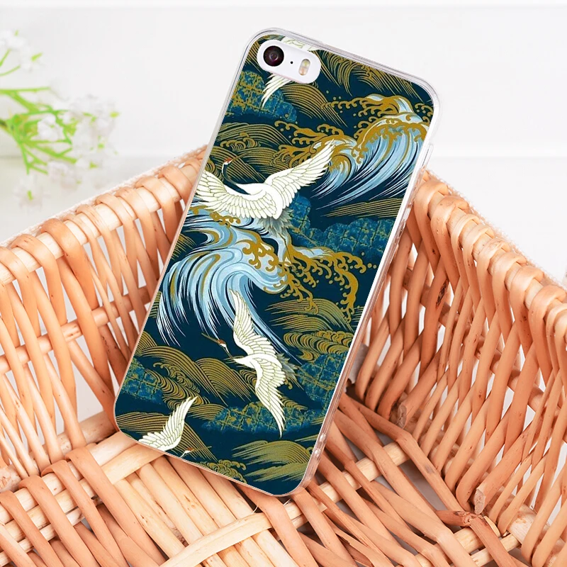 MaiYaCa Wave Art японские зеленые Illust Coque чехлы для телефонов iPhone 11 Pro Max 8 7 6S Plus X XS XR XSMAX