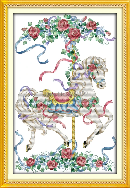 

Rose Trojan!11CT 11CT DIY Needlework Counted Dimensions Cross Stitch Sets for Embroidery Knitting Needles Cross-stitch Wholesale