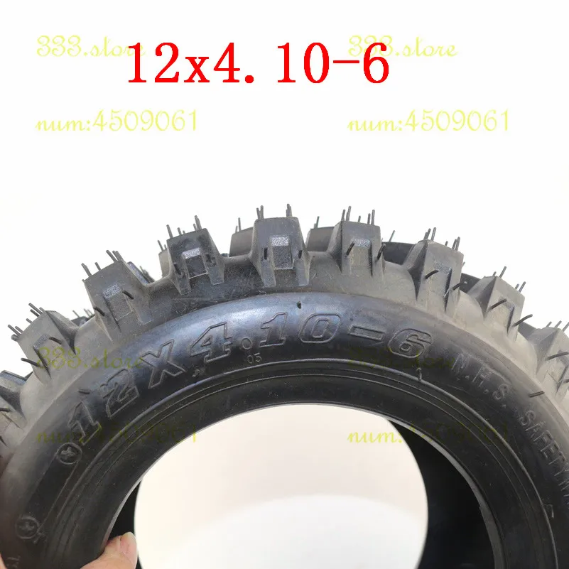 Шина 12x 4 10 6 для ATV Quad Go Kart 47cc 49cc/4 шина газона сада культиватор снегодувка трость
