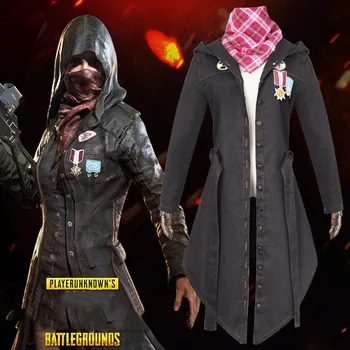 

Battle Grounds Role Cosplay Cape Costume Tight Clothes Denim New Fashion Figure Gamer Cosplay Drop Ship