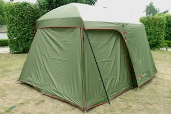 

Ultralarge high quality one hall one bedroom 5-8 person double layer 200cm height waterproof camping tent in big promotion price