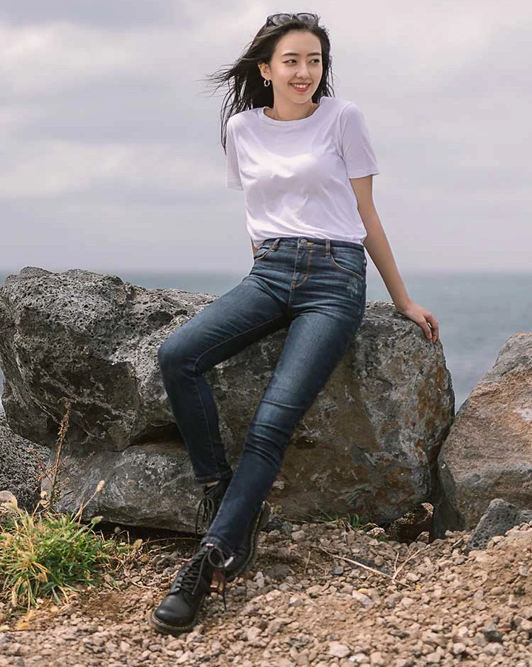 Новые тонкие маленькие прямые легкие теплые джинсы xiaomi 90' points удобные дикие высококачественные фланелевые джинсы для мужчин и женщин