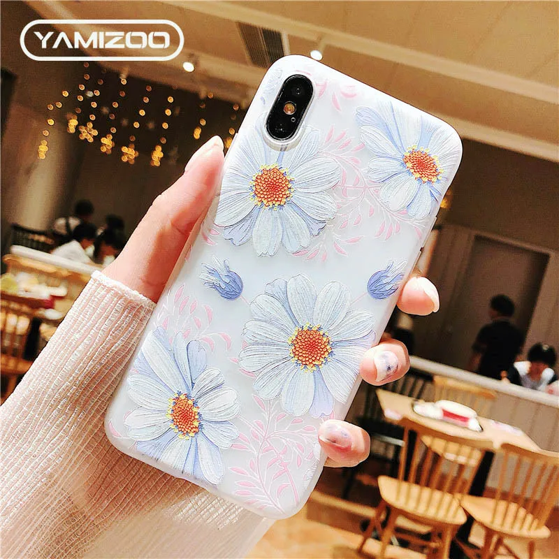 Чехол для iPhone 6 6s 5 5S se силиконовый мягкий чехол 3D Ретро рельефные чехлы телефонов 7