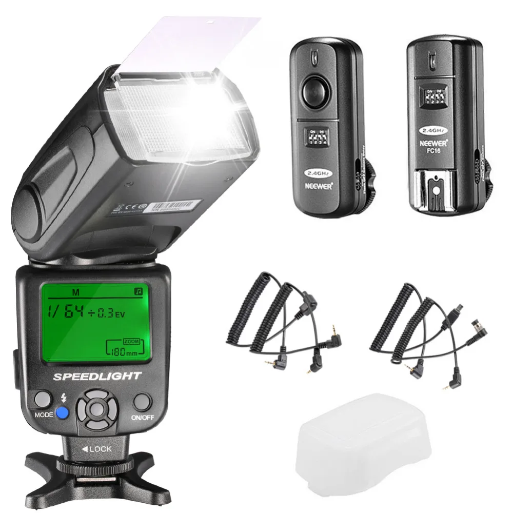 Neewer NW620 Manual Flash Speedlite Kit for Canon Nikon DSLR Camerasin