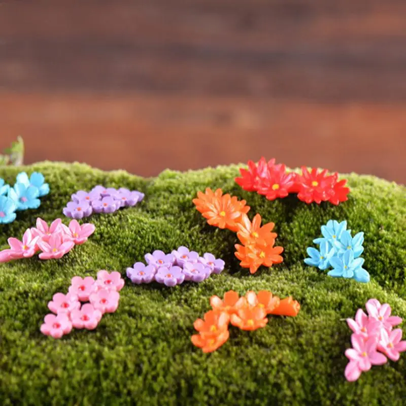 

NEW Hot Sale Home Decoration Accessories Kawaii Flower For Miniature Garden Ornament Dollhouse Plant Pot Craft Micro Landscape