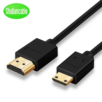 

High Speed Mini HDMI to HDMI Cable 1m 1.5m 2m 3m 5m Male to Male 4K 3D 1080P for Tablet Camcorder MP4 Mini HDMI cable