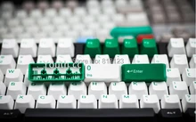 Cheese white keyboard cherry mx switch 104 keycaps Taihao double shot Granite Dolch keycap OEM multicolor Olivette