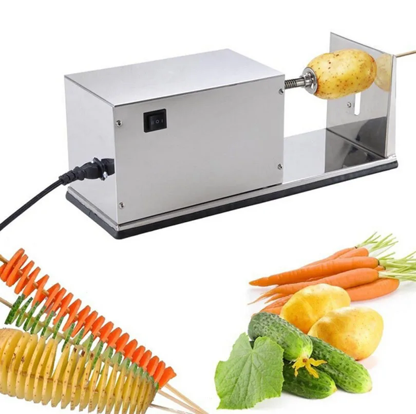 Electric Potato Twister Tornado Slicer Automatic Cutter Machine Spiral