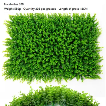 

40*60CM Eucalyptus ARTIFICIAL PLANT VERTICAL GARDEN FAKE WALL SCREEN For Home Store Garden deocr