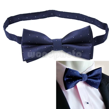 

Vogue Men Male Wedding Party Dot Bowtie Pre-Tied Necktie for Suit Tuxedo Gift