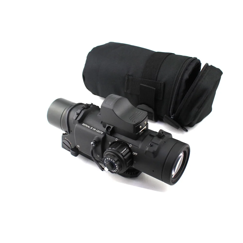 Tactical 1- 4x Fixed Dual Purpose Rifle Scope killflash with Red Dot Collimator Riflescope Sight for Hunting AK47 for gun Tactical 1- 4x Fixed Dual Purpose Rifle Scope killflash with Red Dot Collimator Riflescope Sight for Hunting AK47 for gun