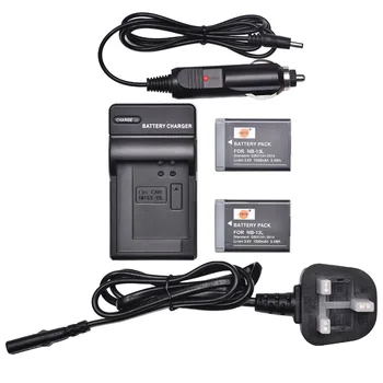

DSTE 2PCS NB-13L Battery with UK Plug Charger Kit for Canon G5X,G5X Mark II,G7X,G7X Mark II,G9X,G9X Mark II,SX720HS,SX730HS