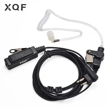 

10Pcs Earpiece Headset Microphone Long PTT 2 Pin for Motorola UHF VHF Ham Radio CLS1413 CLS1450 BC90 Walkie Talkie EP350 GP3688