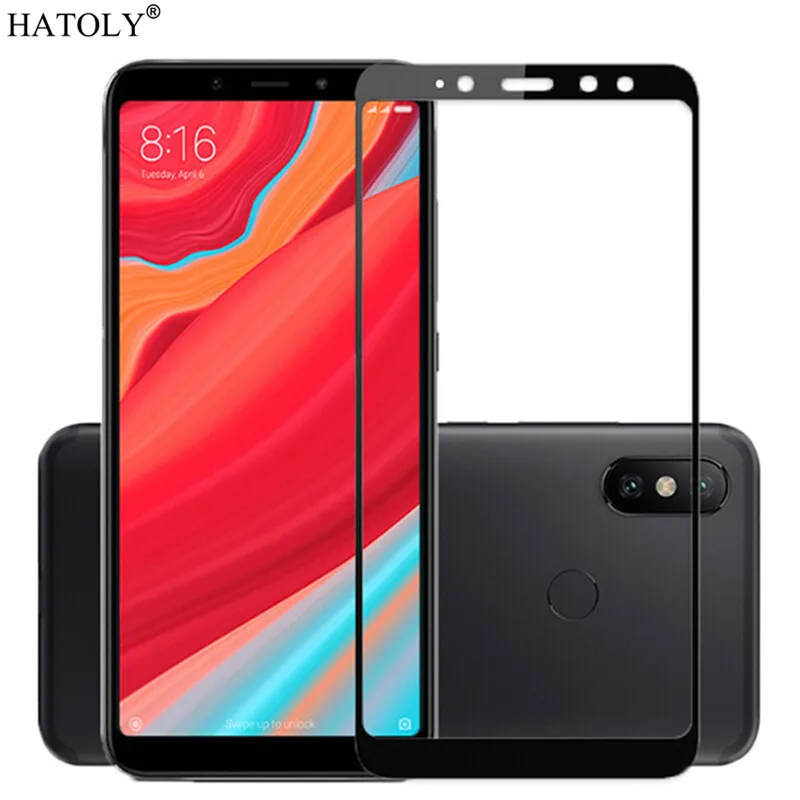 Стекло для Xiaomi Redmi S2 закаленное стекло защиты экрана с полным покрытием клея