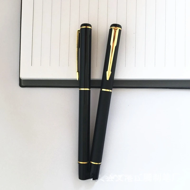 

Coloffice 2018 new Black Rod Rotating Metal Ballpoint Pen Commercial Pen Gift Stationery Business sign pen school &office supply
