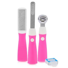High Quality 5 in 1 One Multi-functional Pedicure Set Callus Shaver Foot Rasp with 10pcs Blades Dead Skin Scraper Remover Z3