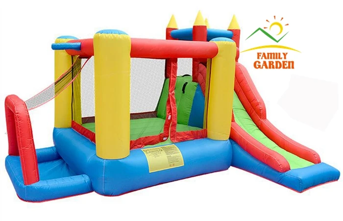 inflatable ball pit with basketball hoop